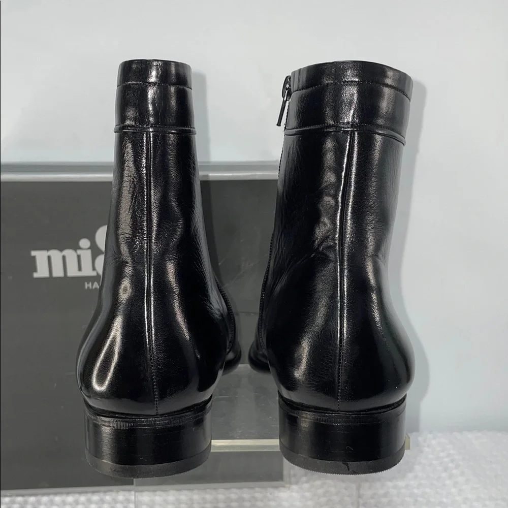 MISTER HAND MADE CLUB CUBANO LEATHER SIDE ZIP BOOTS FTL-02-160